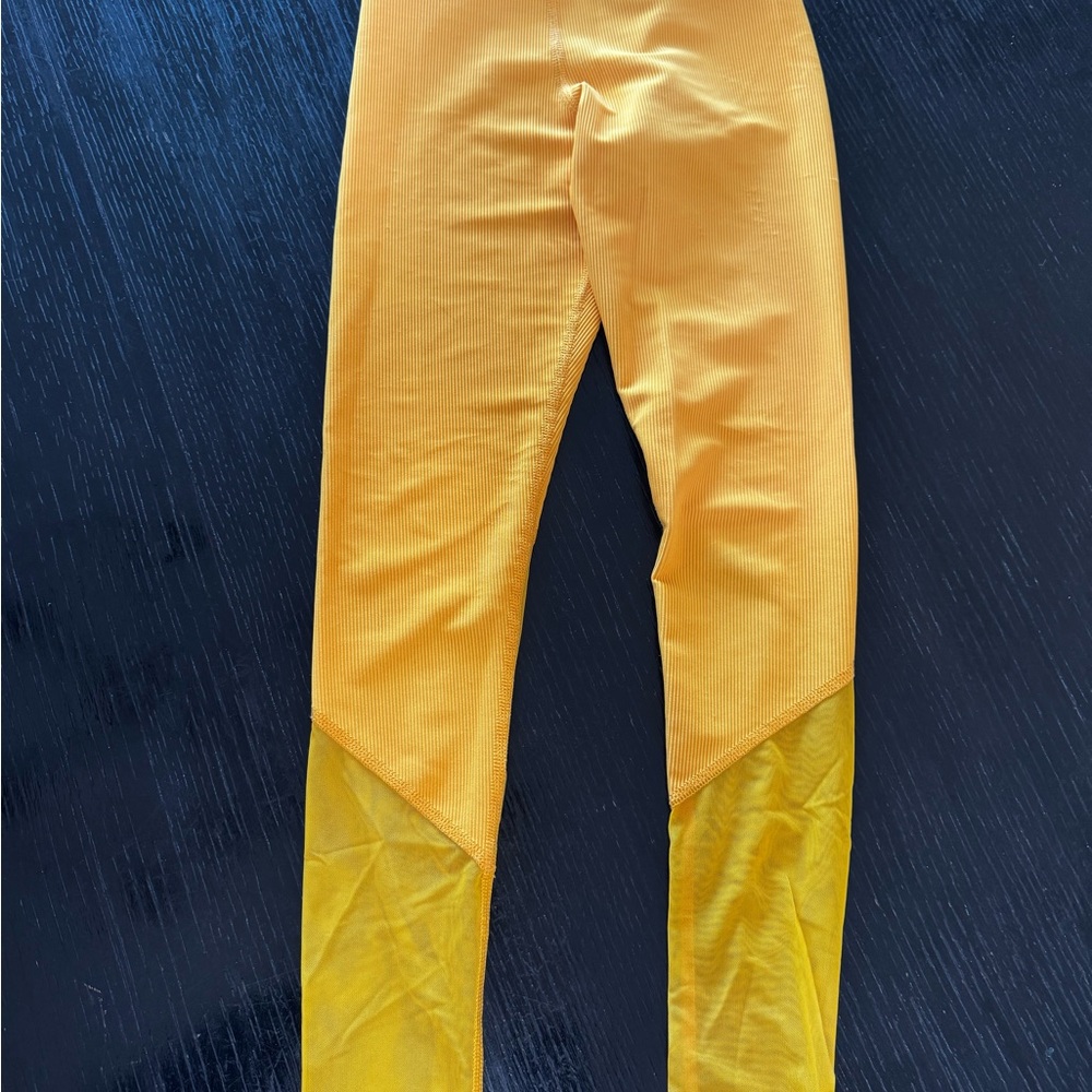 Beach Riot Yellow Leggings Vibrant Full-Length Bottoms